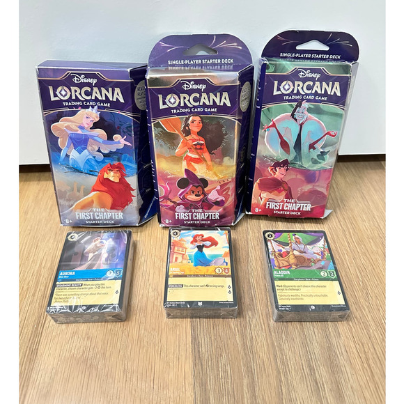 Disney Other - Disney Lorcana Complete The First Chapter Starter Decks Lot (No Boosters)